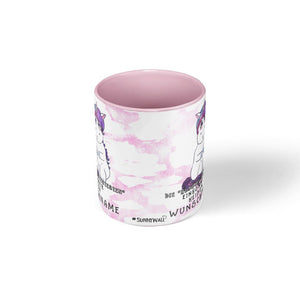 Tasse - Die hübschestesten Einhörner heißen - Wunschname Kaffeetasse - Sunnywall - Individualität trifft Design