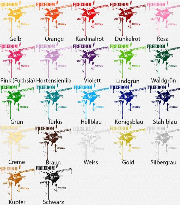 Wandtattoo Graffiti Schriftzug Freedom Freiheit Liberty Revolution Justice | Tag Style - Sunnywall - Individualität trifft Design