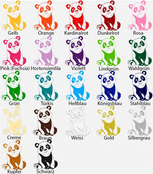 Wandtattoo niedlicher Pandabär - Panda Bär | Kinderzimmer - Sunnywall - Individualität trifft Design