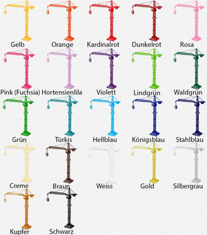 Wandtattoo Baukran – Coole Baustellen-Deko für Kinderzimmer | XXL Wandaufkleber für kleine Bauarbeiter - Sunnywall - Individualität trifft Design