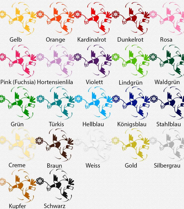 Wandtattoo Fliegende Ente mit Blume – Verspielter Wandaufkleber für das Jugendzimmer - Sunnywall - Individualität trifft Design