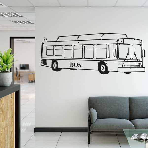 Wandtattoo Bus – Stadtbus Design | Moderner Wandaufkleber für Verkehrs- und Stadtliebhaber - Sunnywall - Individualität trifft Design
