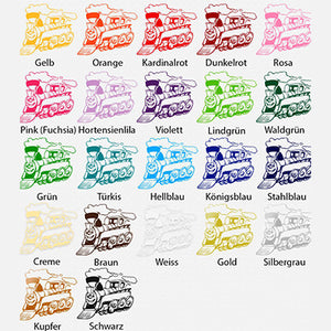 Wandtattoo Zug – Dampflok Wandaufkleber für Kinderzimmer | Nostalgische Lokomotive für kleine Eisenbahn-Fans - Sunnywall - Individualität trifft Design