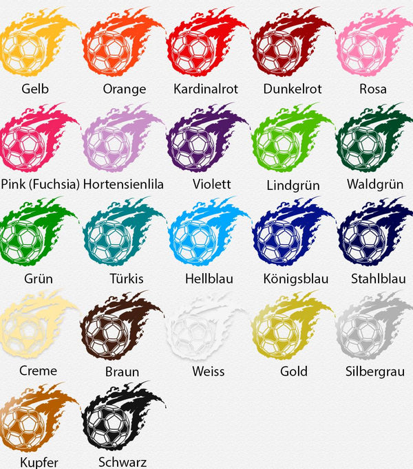 Wandtattoo Brennender Fußball – Dynamischer Wandaufkleber für Fußballfans und Sportliebhaber - Sunnywall - Individualität trifft Design