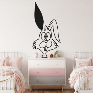 Wandtattoo Hase – Niedlicher Hasenkopf als Wandaufkleber für das Kinderzimmer - Sunnywall - Individualität trifft Design