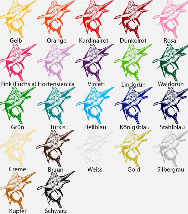 Wandtattoo Maritim – Majestätischer Schwertfisch in der Meereswelt | Wandaufkleber mit Ozean- und Meerestieren - Sunnywall - Individualität trifft Design