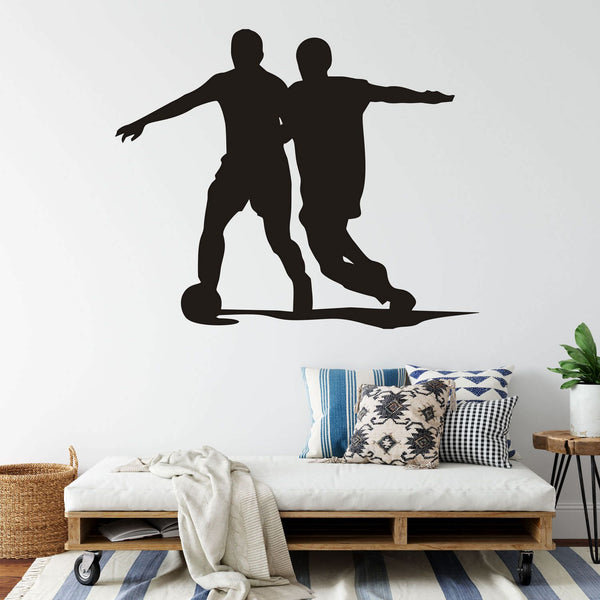 Wandtattoo Fussball – Dynamische Ball Sport Spieler | Perfekt für Fußballfans & Sportbegeisterte - Sunnywall - Individualität trifft Design