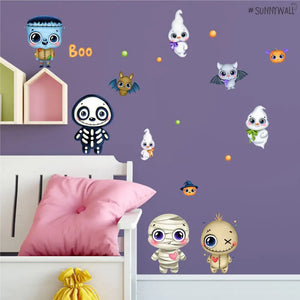 Cute Halloween  - Wandtattoo Kinderzimmer Baby Wandaufkleber Sunnywall