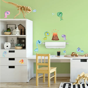 Dinosaurier Kids - Wandtattoo Kinderzimmer Baby Wandaufkleber Sunnywall