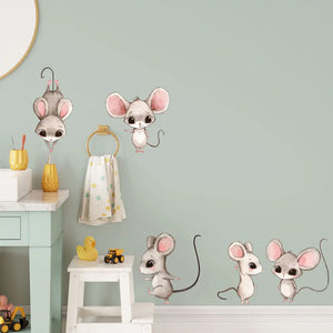 Extra Mäuse Set - Wandtattoo Kinderzimmer Wandaufkleber Babyzimmer Sunnywall