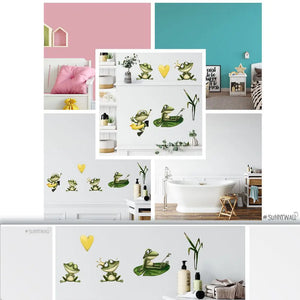 Frosch - Wandtattoo Kinderzimmer Baby Wandaufkleber Sunnywall