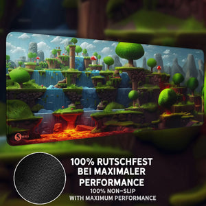 Gaming Mauspad XXL | Game 2d World | PREMIUM-DICKE 4 MM Sunnywall