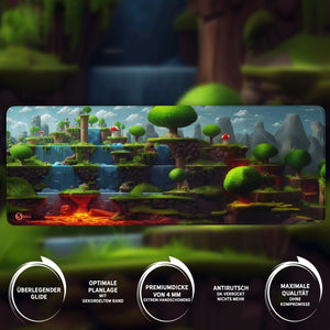 Gaming Mauspad XXL | Game 2d World | PREMIUM-DICKE 4 MM Sunnywall