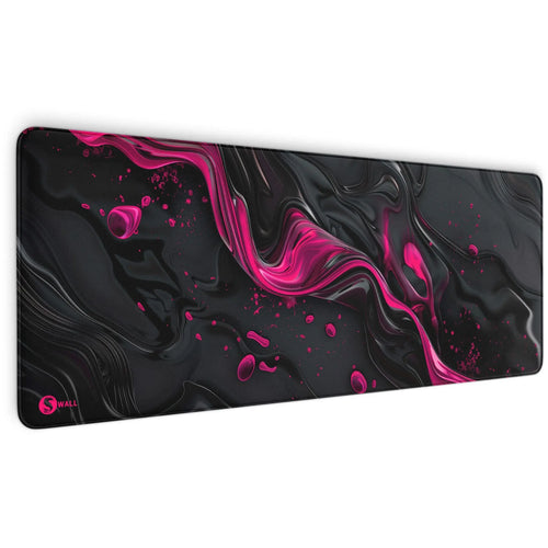 Gaming Mauspad XXL | Liquid Stripe schwarz pink | PREMIUM-DICKE 4 MM Sunnywall