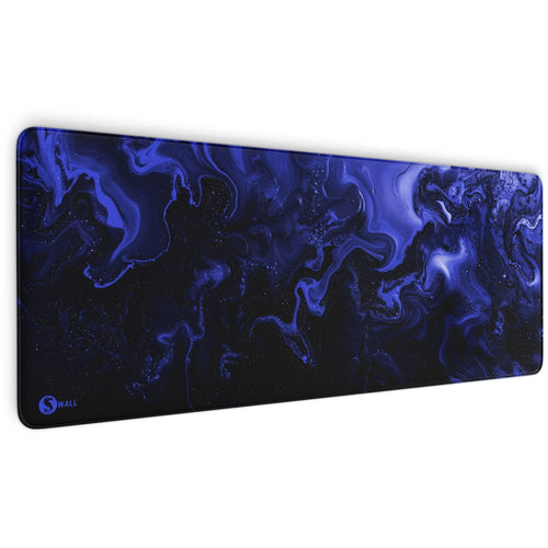 Gaming Mauspad XXL | Liquid  schwarz blau 90Degree | PREMIUM-DICKE 4 MM Sunnywall