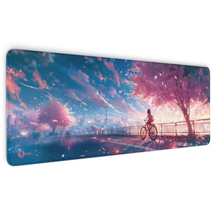 Gaming Mauspad XXL | Sakura City Skyline - Anime  | PREMIUM-DICKE 4 MM Sunnywall