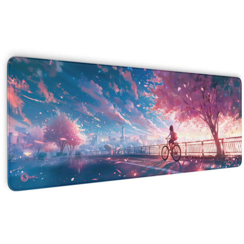 Gaming Mauspad XXL | Sakura City Skyline - Anime  | PREMIUM-DICKE 4 MM Sunnywall