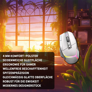 Gaming Mauspad XXL | Studierzimmer - LoFi Schreibtischunterlage  | PREMIUM-DICKE 4 MM Sunnywall