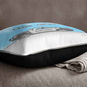 Kissen mit Reißverschluss Polizei – Personalisiert mit Namen Sunnywall