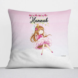Kissen mit Reißverschluss Prinzessin – Personalisiert mit Namen Sunnywall