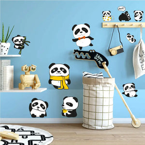 Panda Bär - Wandtattoo Kinderzimmer Baby Wandaufkleber Sunnywall