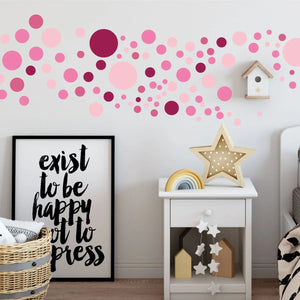 Punkte Kreise Aufkleber dots Wandtattoo - selbstklebende Wandsticker in verschiedenen Farben Sunnywall
