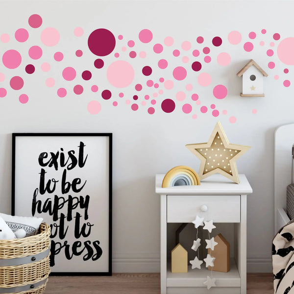 Punkte Kreise Aufkleber dots Wandtattoo - selbstklebende Wandsticker in verschiedenen Farben Sunnywall