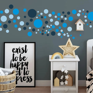 Punkte Kreise Aufkleber dots Wandtattoo - selbstklebende Wandsticker in verschiedenen Farben Sunnywall