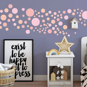 Punkte Kreise Aufkleber dots Wandtattoo - selbstklebende Wandsticker in verschiedenen Farben Sunnywall