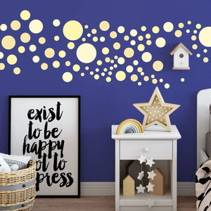 Punkte Kreise Aufkleber dots Wandtattoo - selbstklebende Wandsticker in verschiedenen Farben Sunnywall