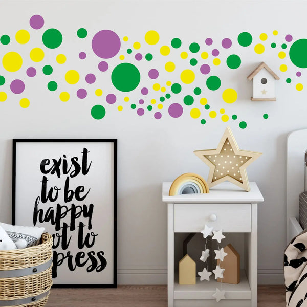Punkte Kreise Aufkleber dots Wandtattoo - selbstklebende Wandsticker in verschiedenen Farben Sunnywall