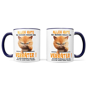 Tasse | Alles Gute für deinen neuen Job | Verräter | Statement Sunnywall