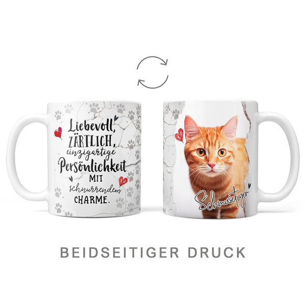 Tasse | Schmusetiger | Orange Katze | Schnurrender Charme | Katzenrassen Kollektion Sunnywall