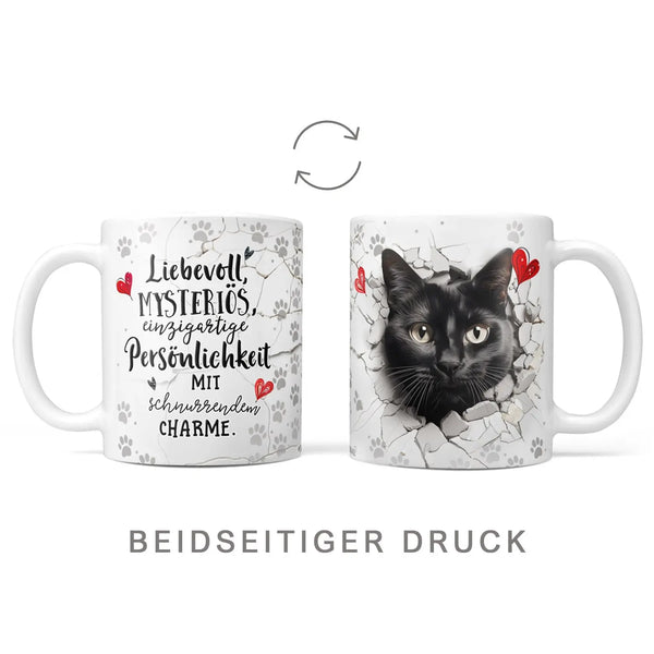 Tasse | Schwarze Katze | mysteriös & einzigartig | Katzenrassen Kollektion Sunnywall