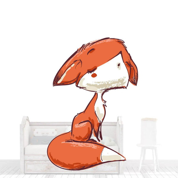 Wandtattoo Aufkleber Fuchs Füchslein Sunnywall