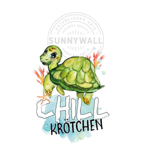 Wandtattoo Aufkleber Wandsticker Chill Kröte Schildkröte Trinchen turtle Kinderzimmer Dekoration Sunnywall