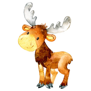 Wandtattoo Aufkleber Wandsticker Elch Hirsch deer Kinderzimmer Dekoration Sunnywall