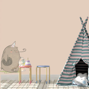 Wandtattoo - Bär Hase Geschenk Aufkleber Wandsticker Sunnywall