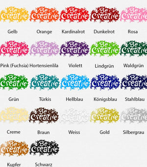 Wandtattoo Be Creative Zimmer Auto Kunst Art Sunnywall