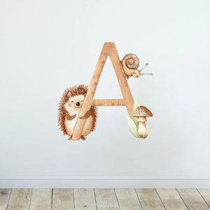 Wandtattoo Buchstaben - ABC Waldtiere - Aufkleber für Wand & Tür Sunnywall