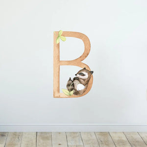 Wandtattoo Buchstaben - ABC Waldtiere - Aufkleber für Wand & Tür Sunnywall