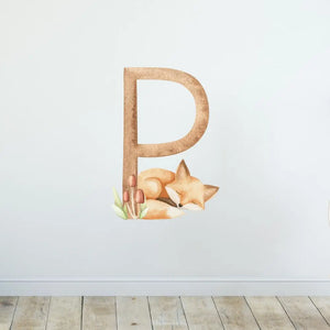 Wandtattoo Buchstaben - ABC Waldtiere - Aufkleber für Wand & Tür Sunnywall