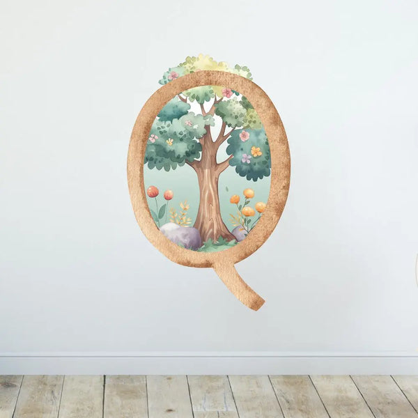 Wandtattoo Buchstaben - ABC Waldtiere - Aufkleber für Wand & Tür Sunnywall