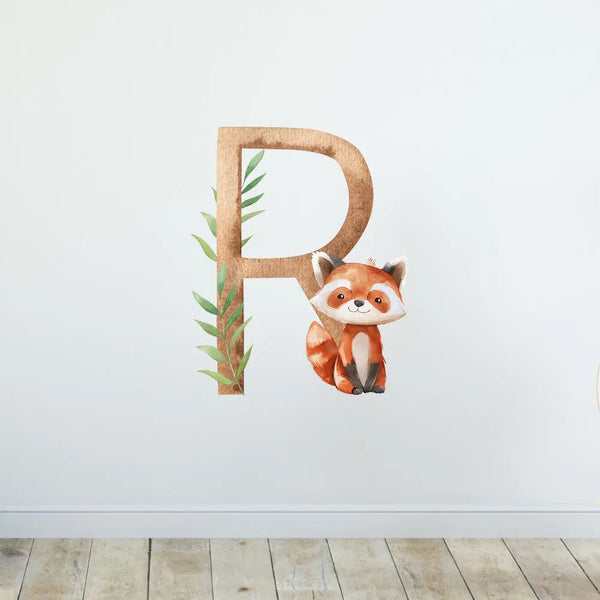 Wandtattoo Buchstaben - ABC Waldtiere - Aufkleber für Wand & Tür Sunnywall