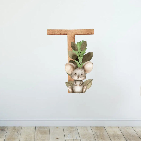 Wandtattoo Buchstaben - ABC Waldtiere - Aufkleber für Wand & Tür Sunnywall