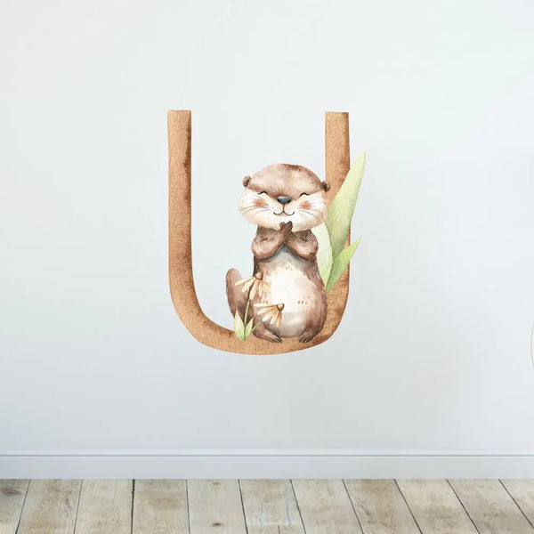 Wandtattoo Buchstaben - ABC Waldtiere - Aufkleber für Wand & Tür Sunnywall