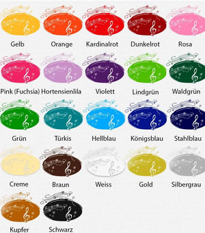 Wandtattoo Notenschlüssel - Noten Notenzug Musik Sunnywall