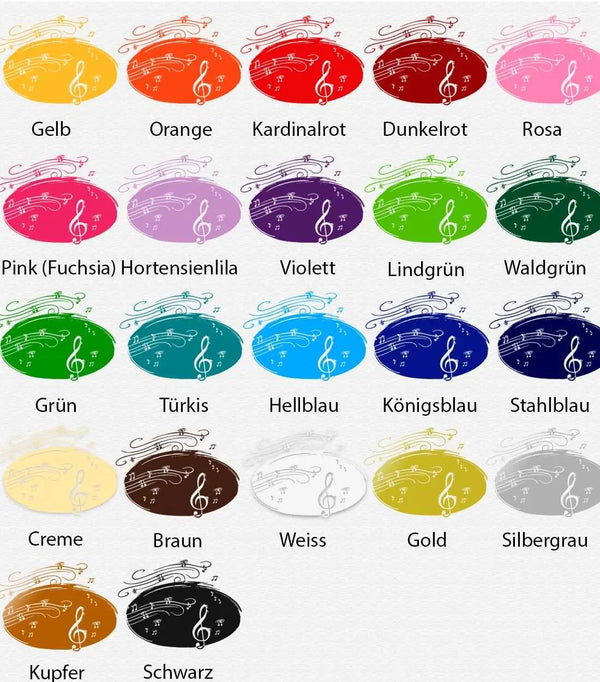 Wandtattoo Notenschlüssel - Noten Notenzug Musik Sunnywall