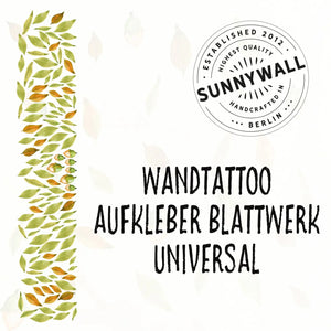 Wandtattoo Set Blattwerk mit Eicheln | Ergänzungs-Set Universal | zur Ergänzung von Wandtattoos aus dem Sunnywall-Shop Sunnywall