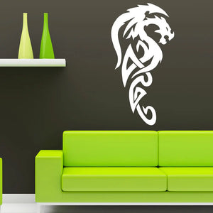 Wandtattoo | Dragon Tribal | Drachen Wappen | Wikinger Stil Sunnywall